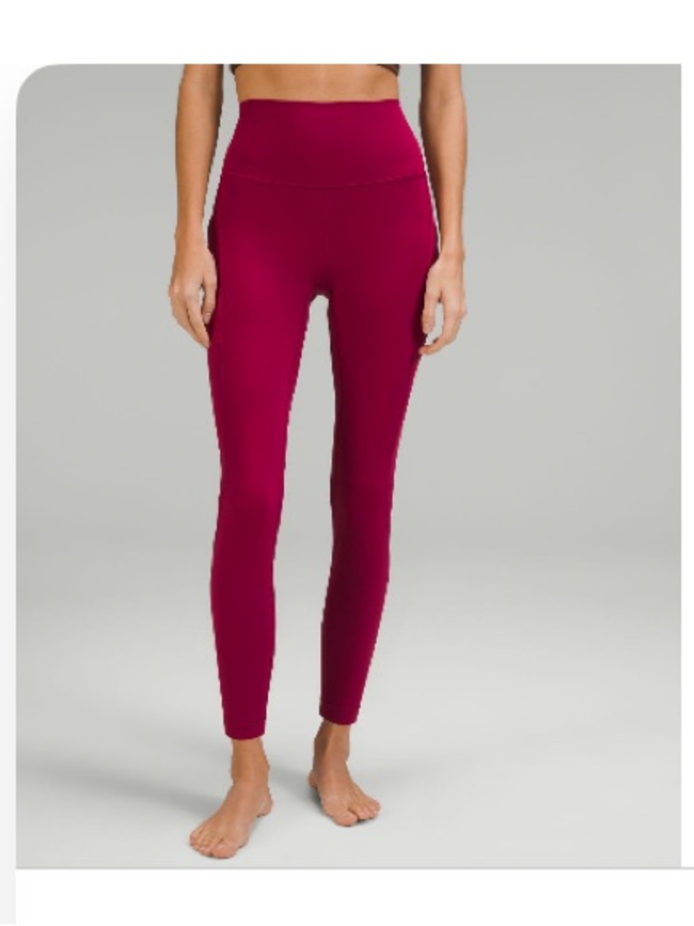 Lululemon Pomegranate Align HR Tight 25” *Pockets